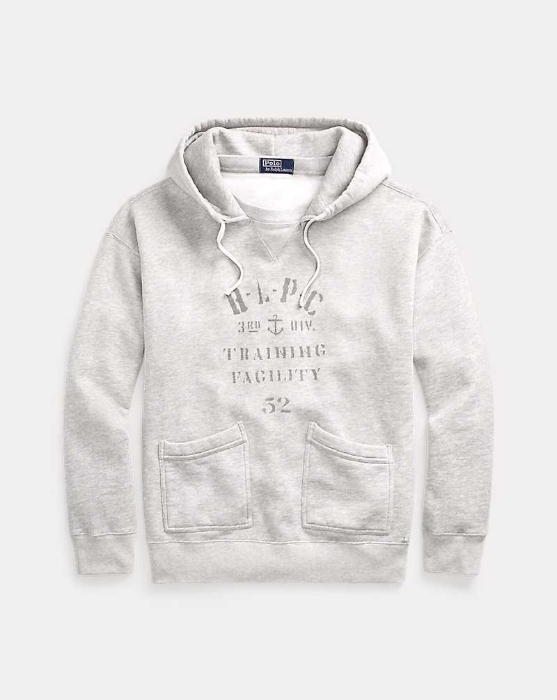 Sudadera con Capucha Ralph Lauren Vintage Fit Fleece Graphic Hombre Taylor Heather Marl | UYFXBRV-10 - vista 2