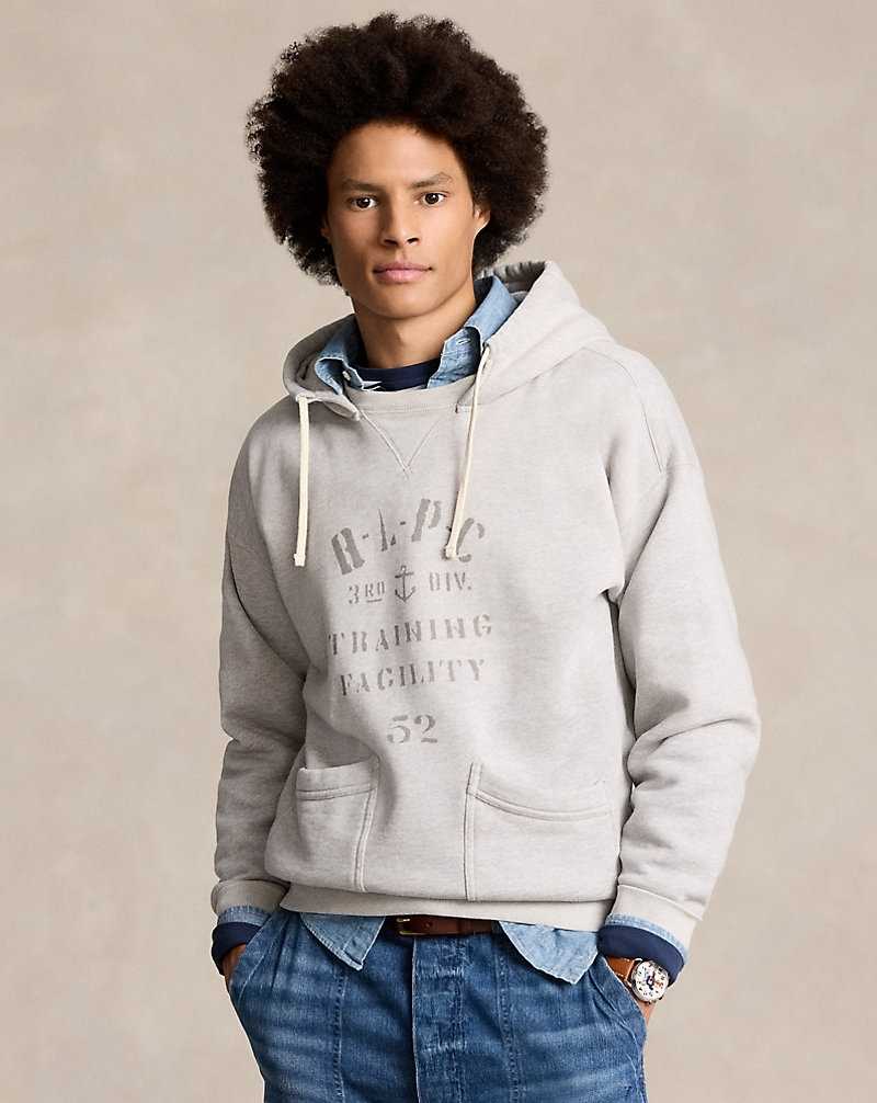 Sudadera con Capucha Ralph Lauren Vintage Fit Fleece Graphic Hombre Taylor Heather Marl | UYFXBRV-10 - vista 1