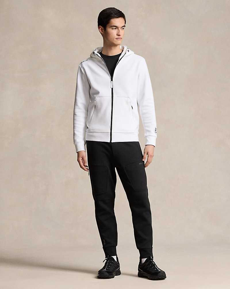 Sudadera con Capucha Ralph Lauren Water-Resistant Double-Knit Hombre Blancos | ZMJISDA-45 - vista 3