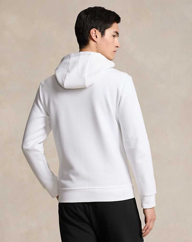 Sudadera con Capucha Ralph Lauren Water-Resistant Double-Knit Hombre Blancos | ZMJISDA-45 - vista 4