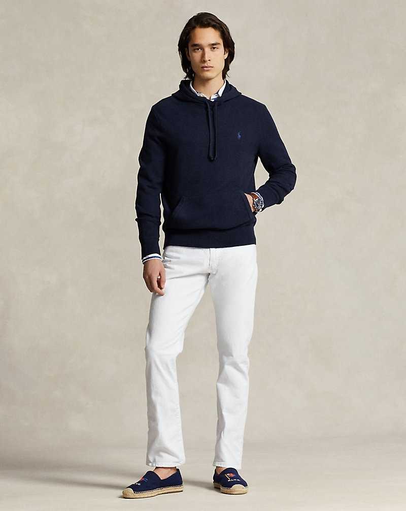 Sudadera con Capucha Ralph Lauren Woven-Stitch Cotton Hombre Azul Marino | XALVONK-72 - vista 3