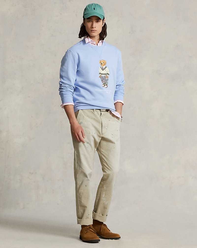 Sudaderas Ralph Lauren Bear Fleece Hombre Azules | SUHMBGW-72 - vista 3