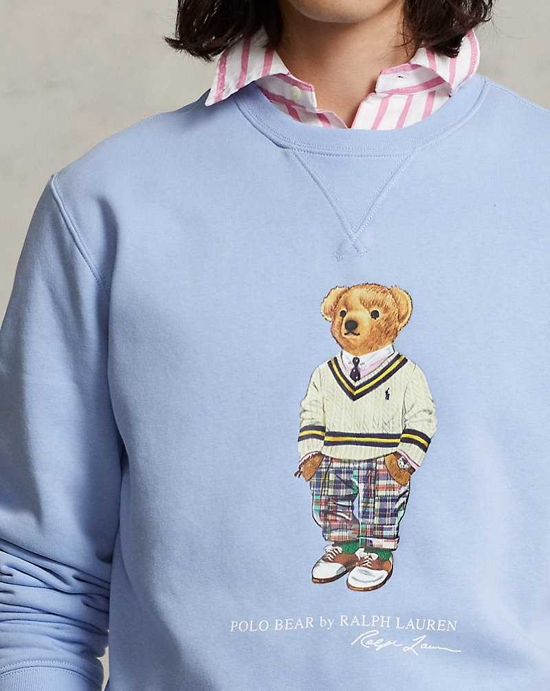 Sudaderas Ralph Lauren Bear Fleece Hombre Azules | SUHMBGW-72 - vista 5