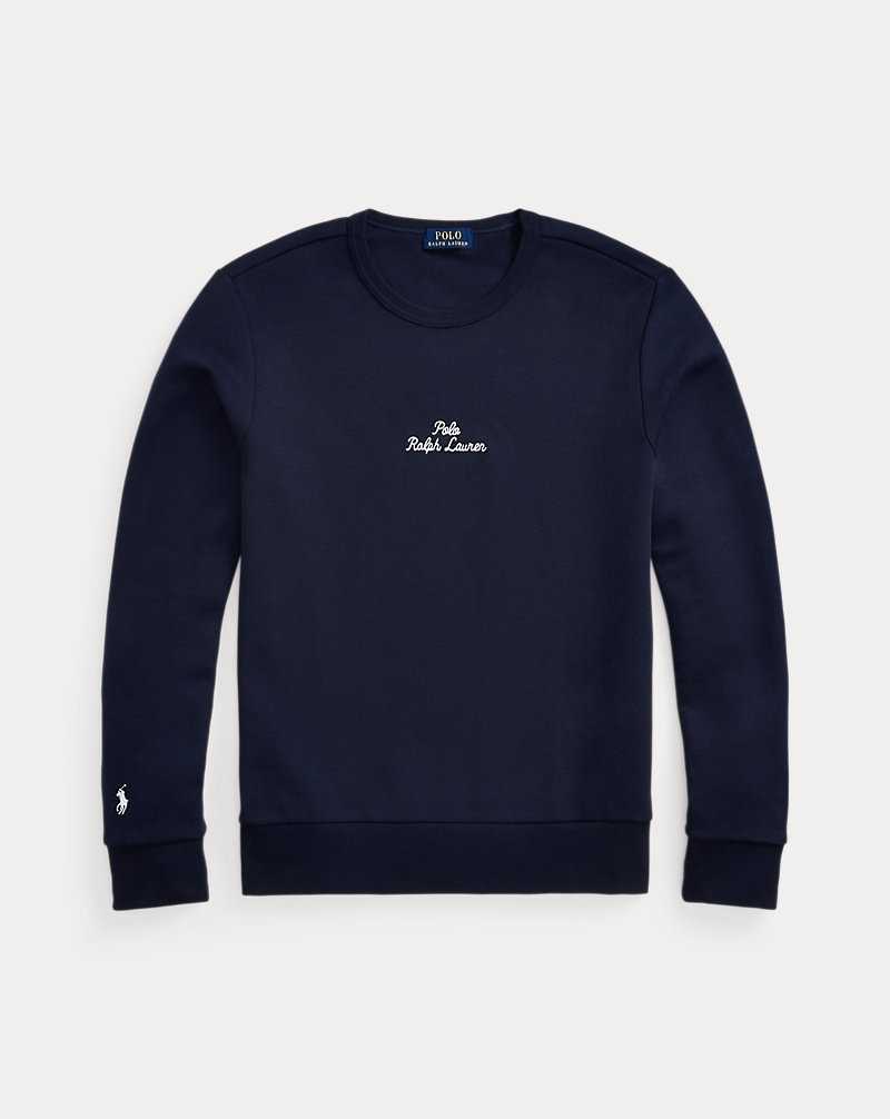 Sudaderas Ralph Lauren Embroidered-Logo Double-Knit Hombre Azul Marino | FGALJIY-72 - vista 2