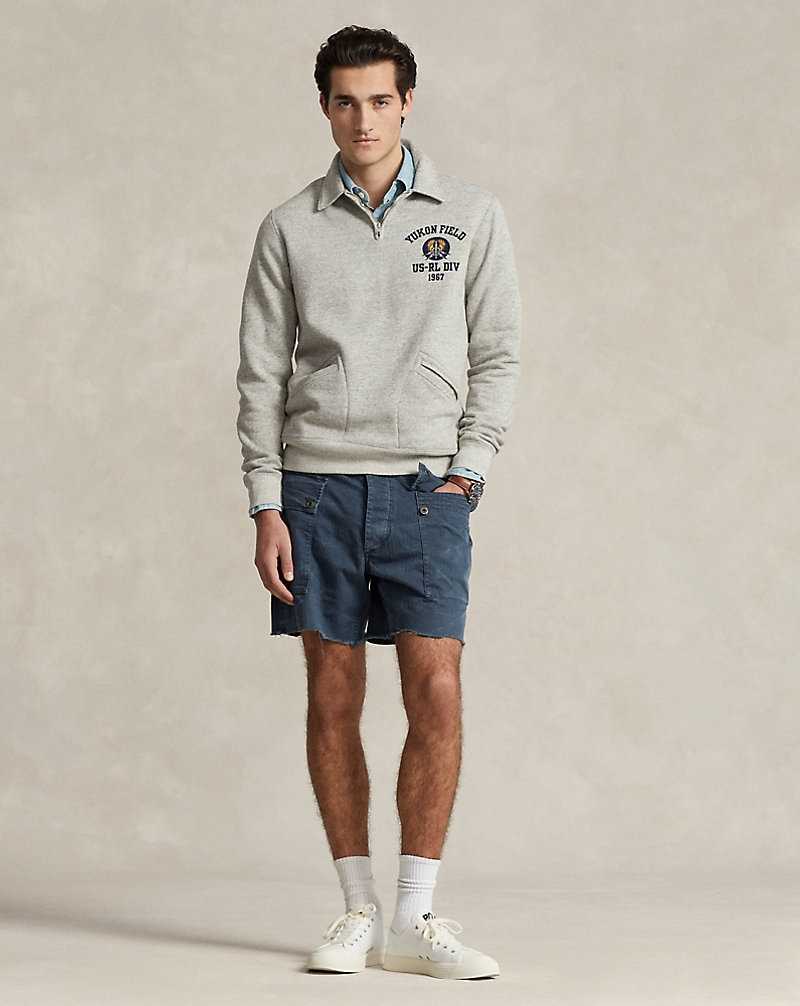 Sudaderas Ralph Lauren Fleece Collared Quarter-Zip Hombre Loft Heather | JWQLAUP-35 - vista 3