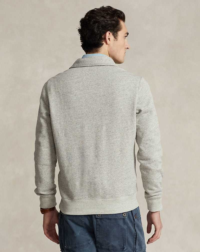Sudaderas Ralph Lauren Fleece Collared Quarter-Zip Hombre Loft Heather | JWQLAUP-35 - vista 4