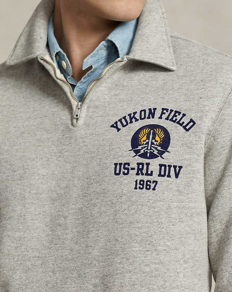Sudaderas Ralph Lauren Fleece Collared Quarter-Zip Hombre Loft Heather | JWQLAUP-35 - vista 5