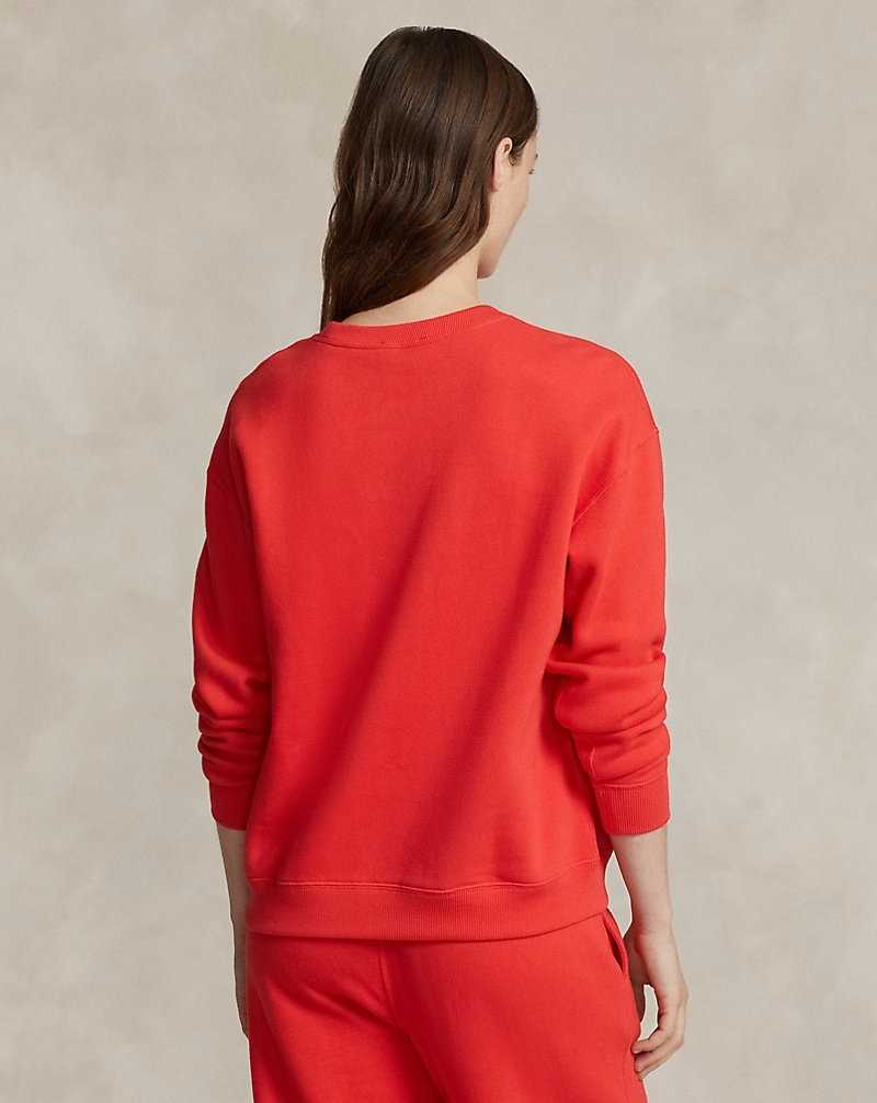 Sudaderas Ralph Lauren Fleece Crewneck Mujer Bright Hibiscus | WBNVSXA-73 - vista 4