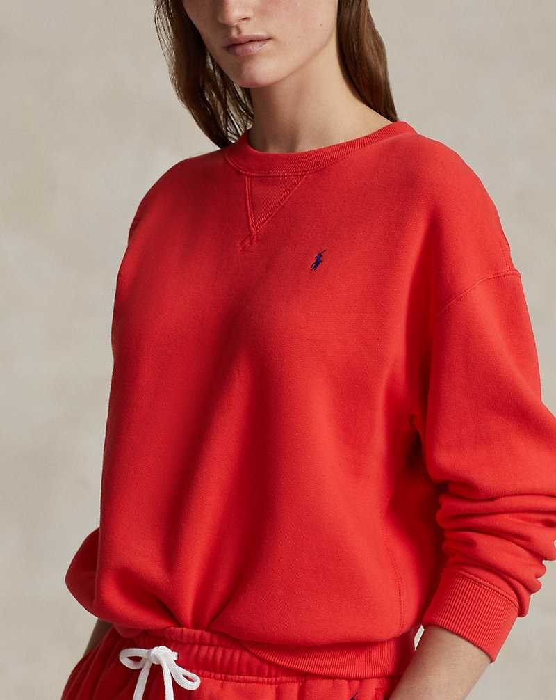 Sudaderas Ralph Lauren Fleece Crewneck Mujer Bright Hibiscus | WBNVSXA-73 - vista 5