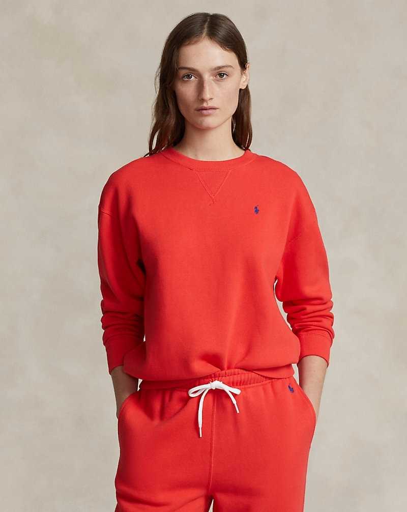 Sudaderas Ralph Lauren Fleece Crewneck Mujer Bright Hibiscus | WBNVSXA-73 - vista 1