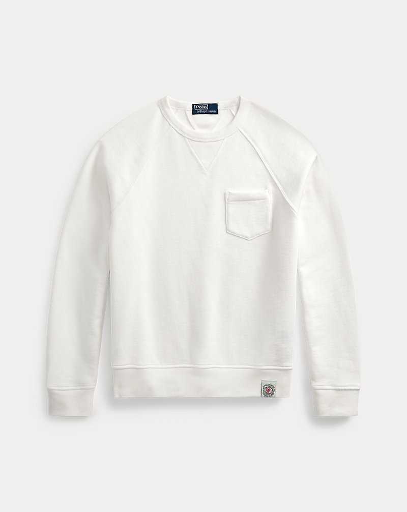 Sudaderas Ralph Lauren Garment-Dyed Fleece Hombre Blancos | RBOTYKE-74 - vista 2
