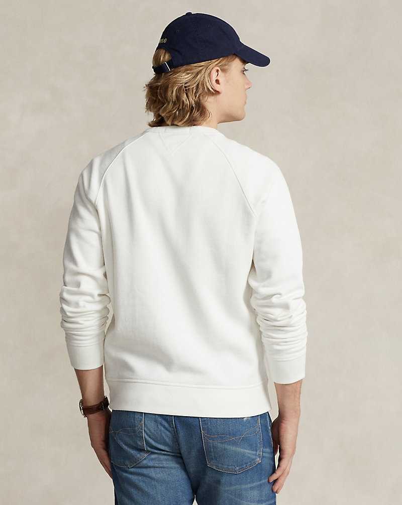 Sudaderas Ralph Lauren Garment-Dyed Fleece Hombre Blancos | RBOTYKE-74 - vista 4