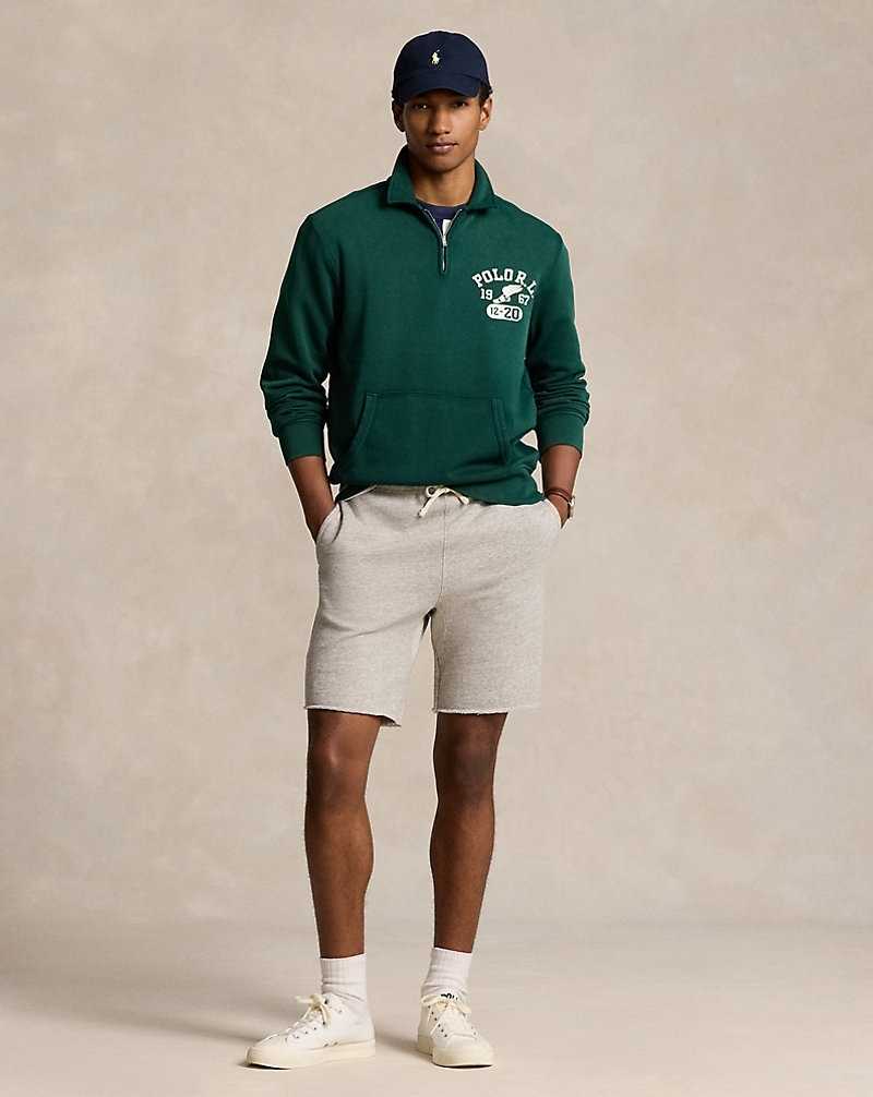 Sudaderas Ralph Lauren Graphic Fleece Quarter-Zip Hombre Moss Agate | BCEMZIA-89 - vista 3
