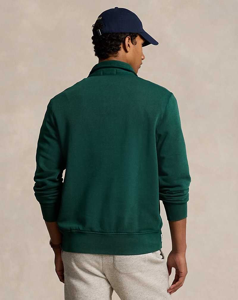 Sudaderas Ralph Lauren Graphic Fleece Quarter-Zip Hombre Moss Agate | BCEMZIA-89 - vista 4
