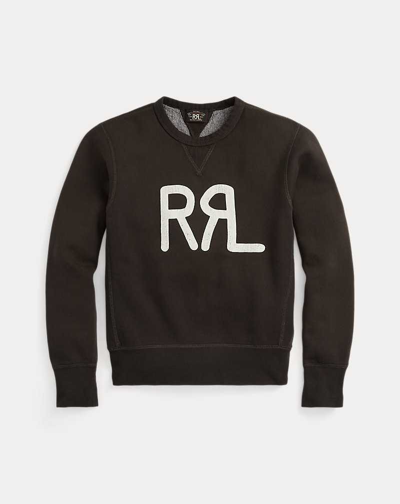 Sudaderas Ralph Lauren Logo Cotton-Blend Fleece Mujer Faded Black/White | FPTZREK-31 - vista 1