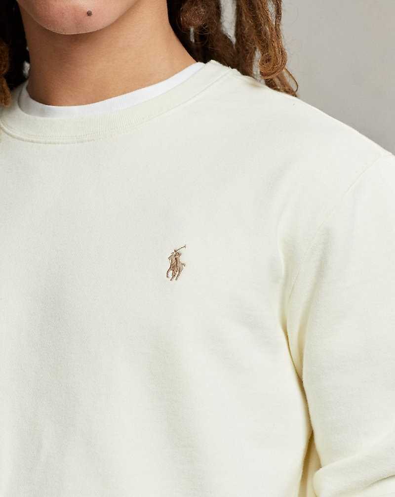 Sudaderas Ralph Lauren Loopback Fleece Hombre Creme | MYLVEWS-51 - vista 5