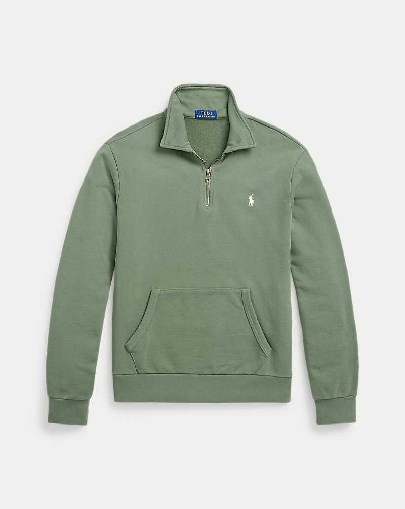 Sudaderas Ralph Lauren Loopback Fleece Quarter-Zip Hombre Verdes | SFVZXET-56 - vista 2