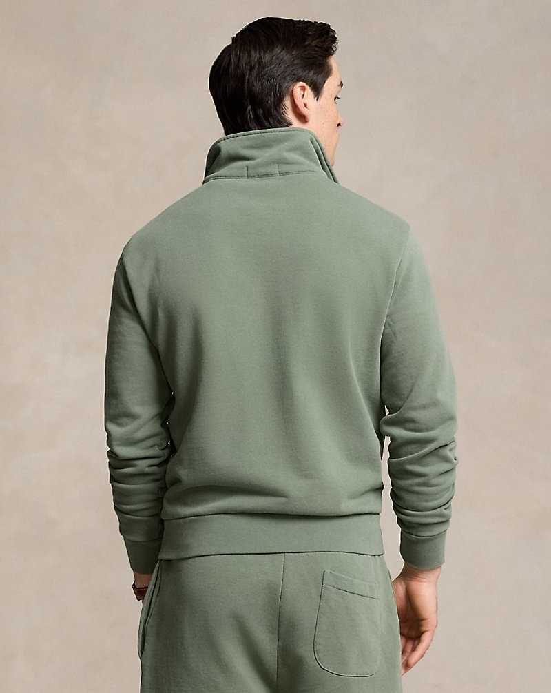 Sudaderas Ralph Lauren Loopback Fleece Quarter-Zip Hombre Verdes | SFVZXET-56 - vista 4