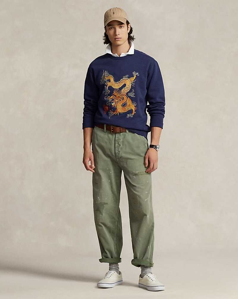 Sudaderas Ralph Lauren Lunar New Year Dragon Fleece Hombre Azules | PHKRMAW-78 - vista 3