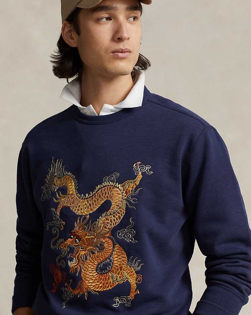 Sudaderas Ralph Lauren Lunar New Year Dragon Fleece Hombre Azules | PHKRMAW-78 - vista 5
