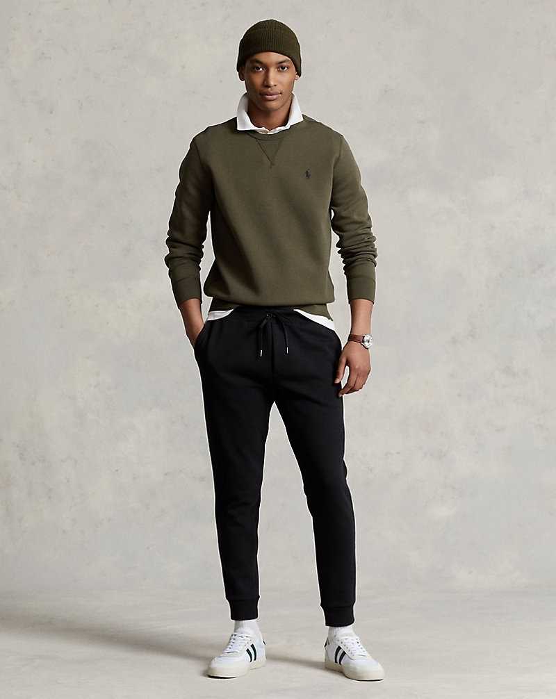 Sudaderas Ralph Lauren Marled Double-Knit Hombre Verde Oliva | SXQVCLB-46 - vista 3