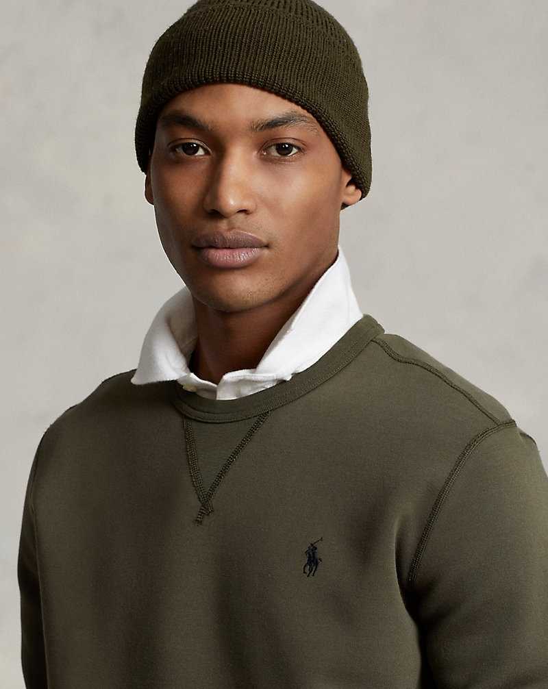 Sudaderas Ralph Lauren Marled Double-Knit Hombre Verde Oliva | SXQVCLB-46 - vista 5