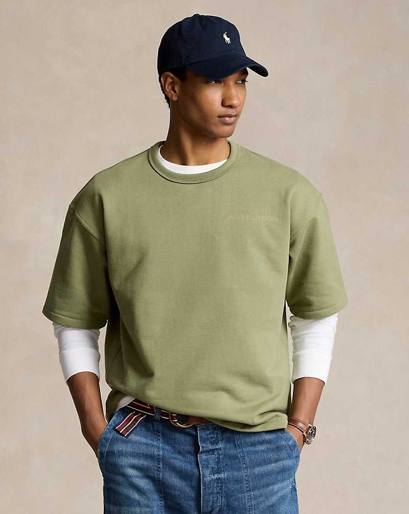 Sudaderas Ralph Lauren Relaxed Fit Logo Heavyweight Hombre Verdes | JHACFEZ-42 - vista 1