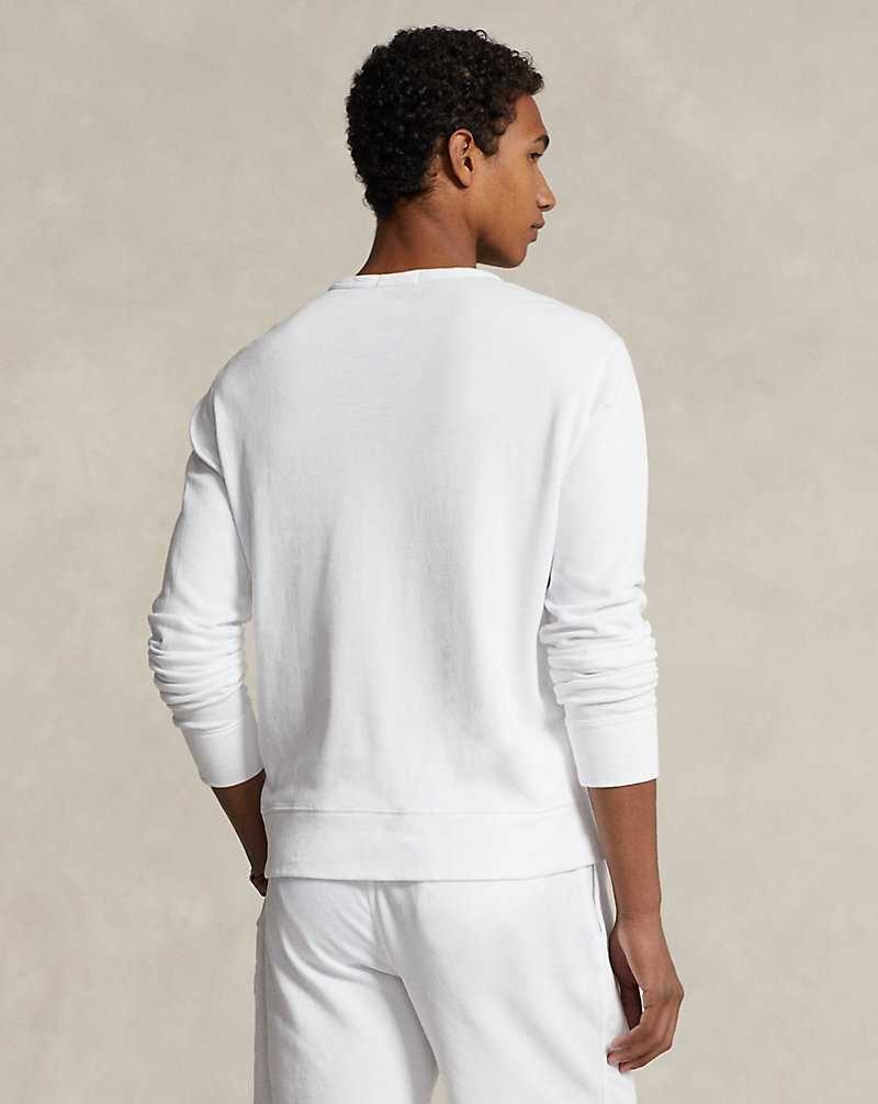 Sudaderas Ralph Lauren Spa Terry Hombre Blancos | WALRDVE-61 - vista 4