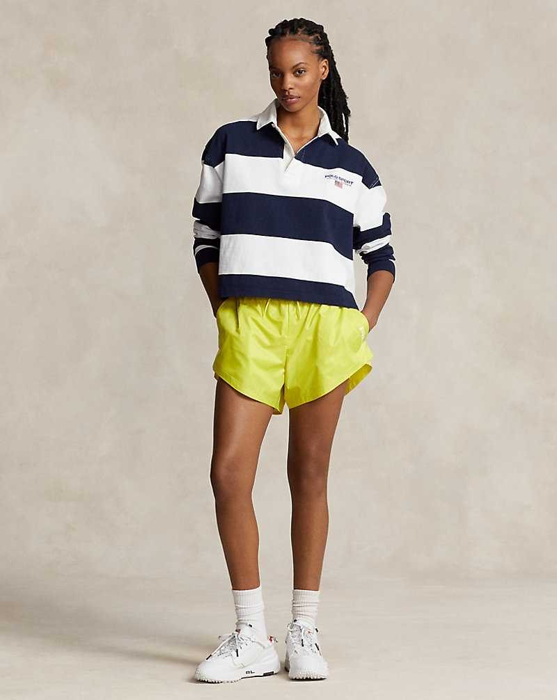 Sudaderas Ralph Lauren Striped Cropped Rugby Mujer Azul Marino | WDPAUTH-08 - vista 3