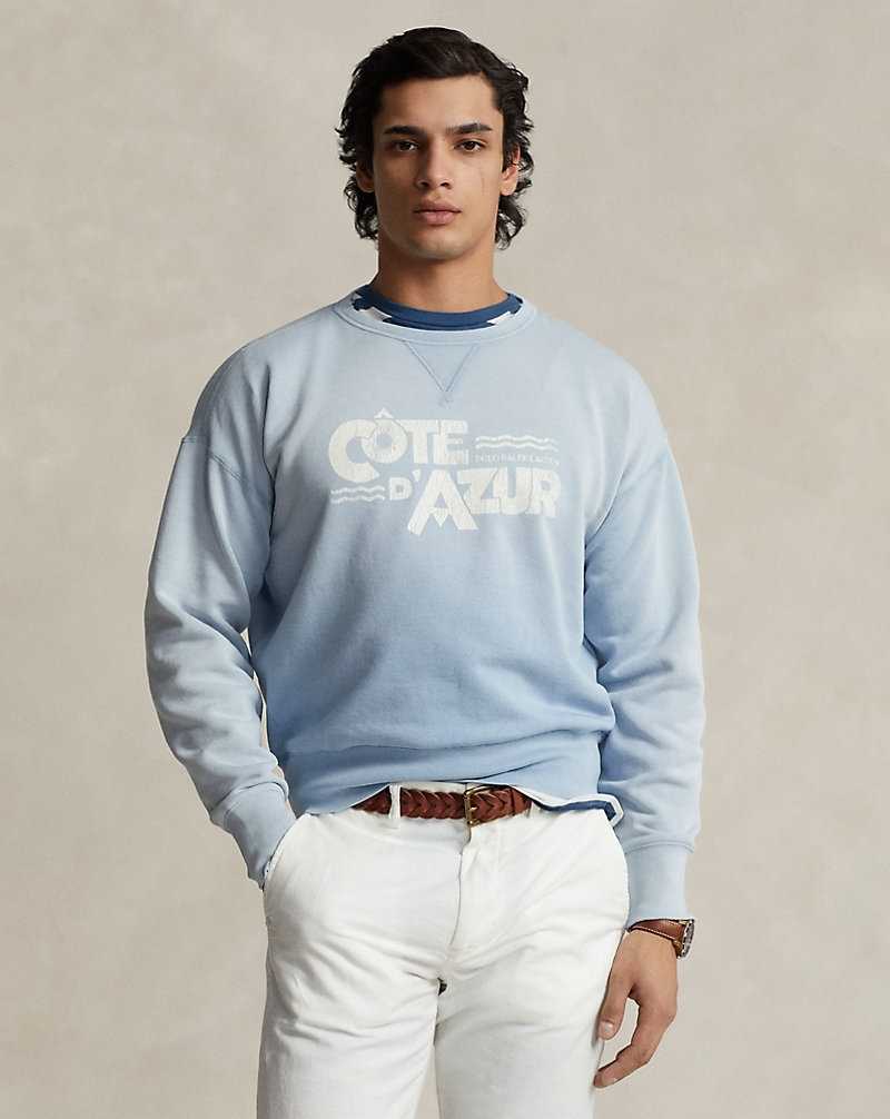 Sudaderas Ralph Lauren Vintage Fit Fleece Graphic Hombre Azules | BJUZLQF-96 - vista 1