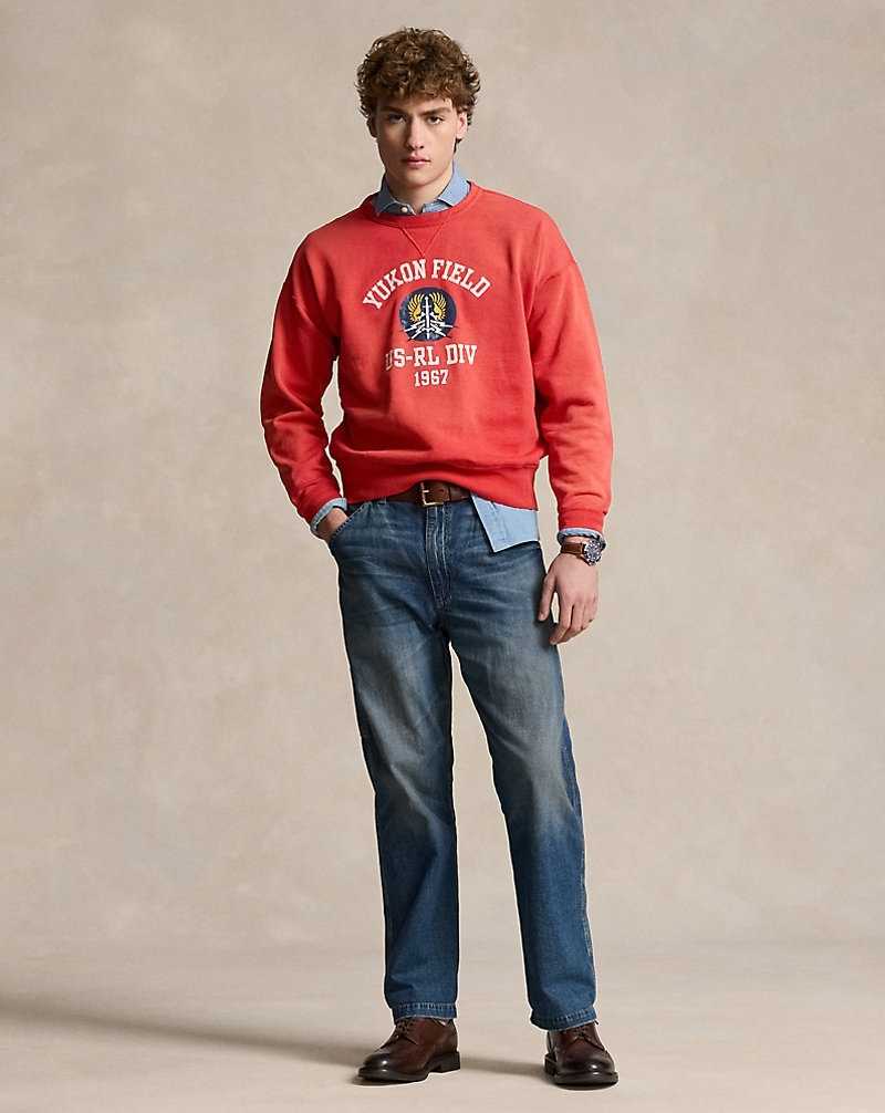Sudaderas Ralph Lauren Vintage Fit Fleece Graphic Hombre New Brick | YNKQFWV-86 - vista 3