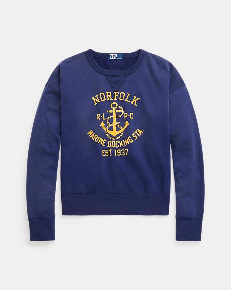 Sudaderas Ralph Lauren Vintage Fit Fleece Graphic Hombre Azules | HZTLVPC-80 - vista 2
