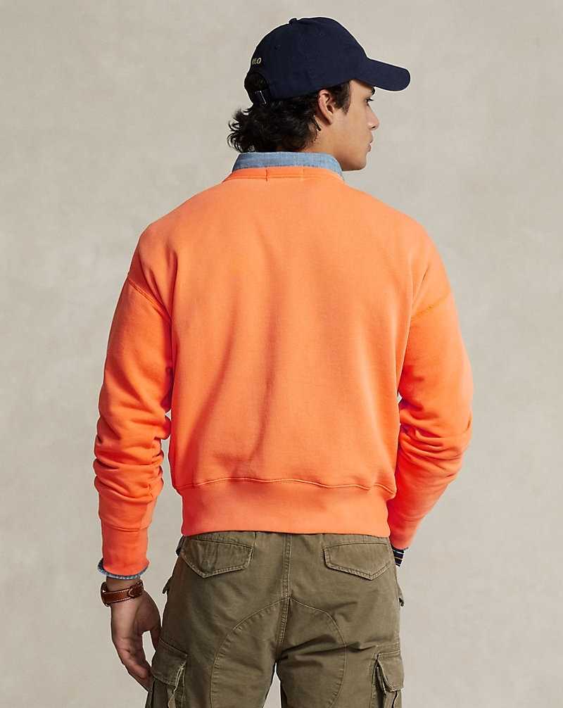 Sudaderas Ralph Lauren Vintage Fit Fleece Graphic Hombre Naranjas | JANOMSP-76 - vista 4