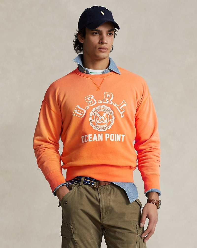 Sudaderas Ralph Lauren Vintage Fit Fleece Graphic Hombre Naranjas | JANOMSP-76 - vista 1