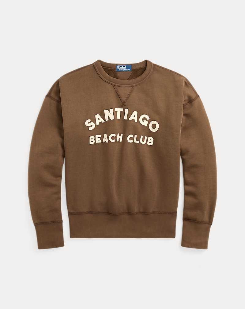 Sudaderas Ralph Lauren Vintage Fit Graphic Fleece Hombre Marrom | SUTPYJZ-90 - vista 2