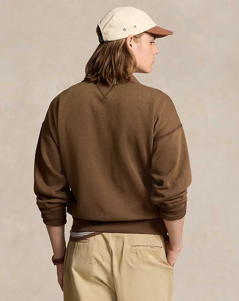 Sudaderas Ralph Lauren Vintage Fit Graphic Fleece Hombre Marrom | SUTPYJZ-90 - vista 4