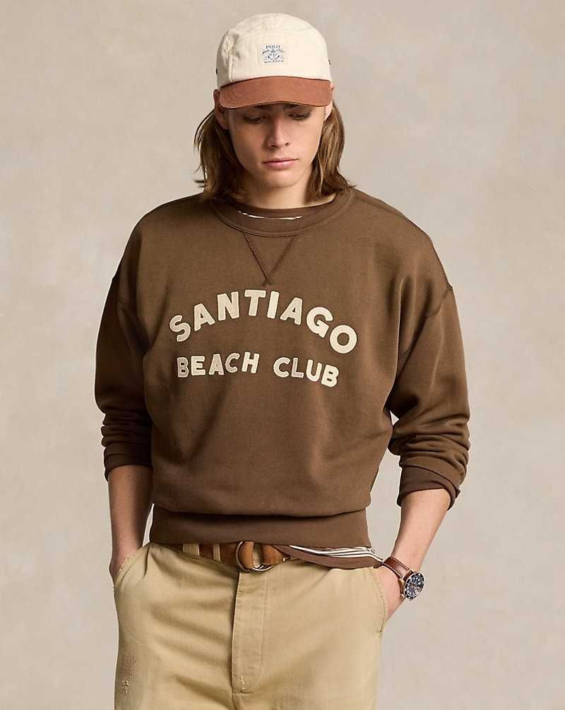 Sudaderas Ralph Lauren Vintage Fit Graphic Fleece Hombre Marrom | SUTPYJZ-90 - vista 1