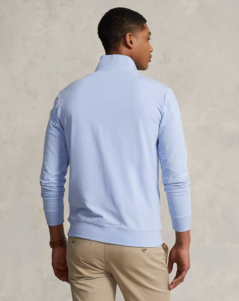 Sudaderas Ralph Lauren Water-Repellent Terry Hombre Azules | FLPNRZK-91 - vista 4