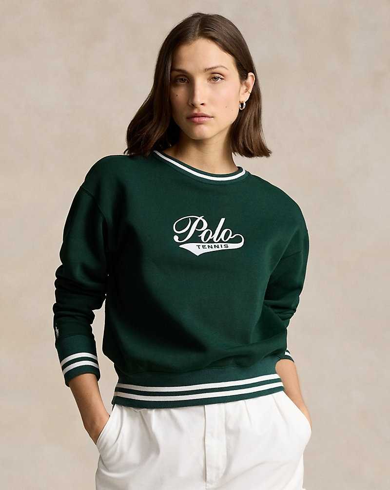 Sudaderas Ralph Lauren Wimbledon Logo Fleece Mujer Moss Agate | STYUMKV-81 - vista 1