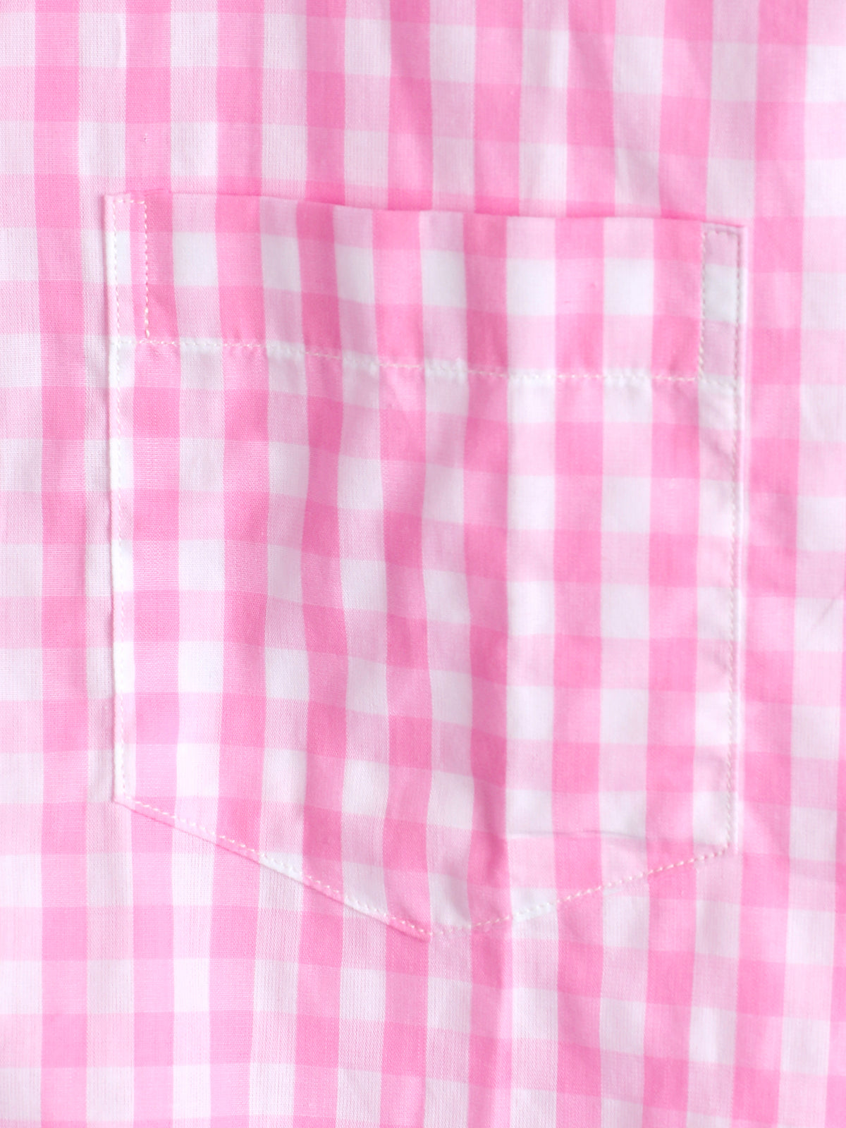 Casual de color sólido a cuadros de algodón Pockecamiseta para hombre