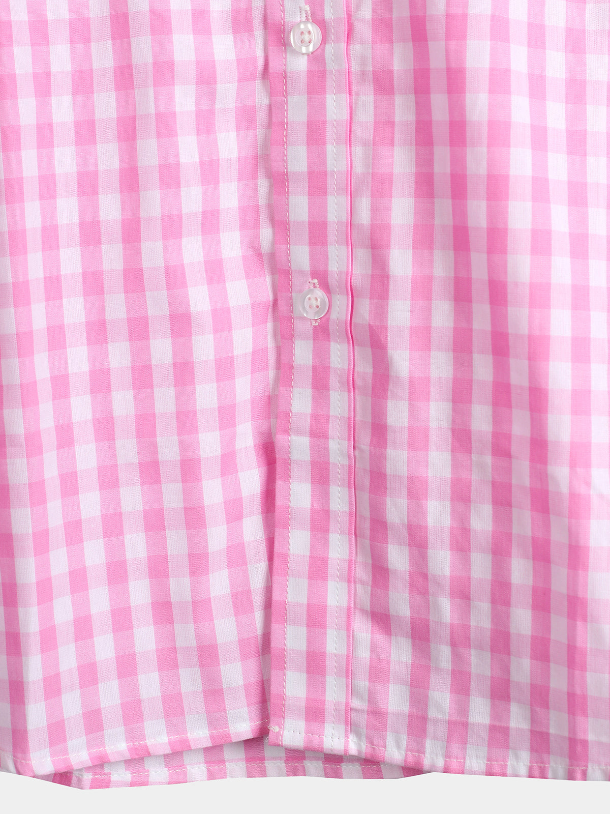 Casual de color sólido a cuadros de algodón Pockecamiseta para hombre