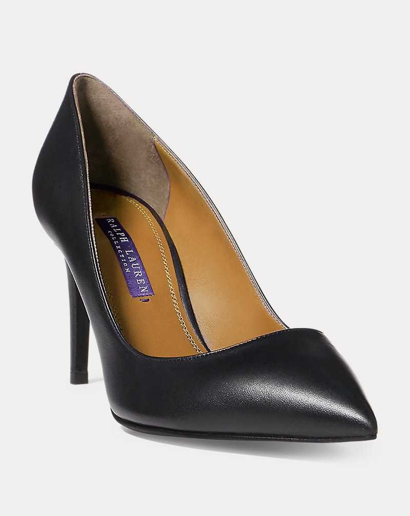 Tacones Ralph Lauren Armissa Calfskin Pump Mujer Negros | KNGRLJM-83 - vista 2