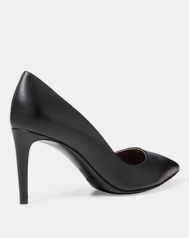 Tacones Ralph Lauren Armissa Calfskin Pump Mujer Negros | KNGRLJM-83 - vista 3