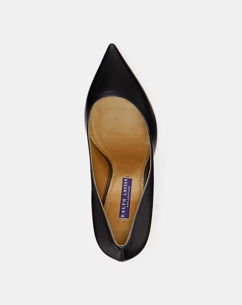 Tacones Ralph Lauren Armissa Calfskin Pump Mujer Negros | KNGRLJM-83 - vista 4