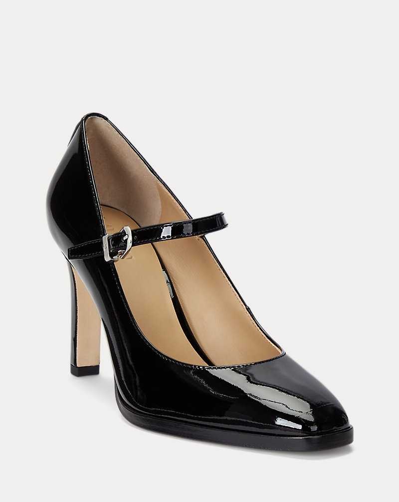 Tacones Ralph Lauren Camila Patent Leather Mary Jane Pump Mujer Negros | ZELXIVH-65 - vista 2