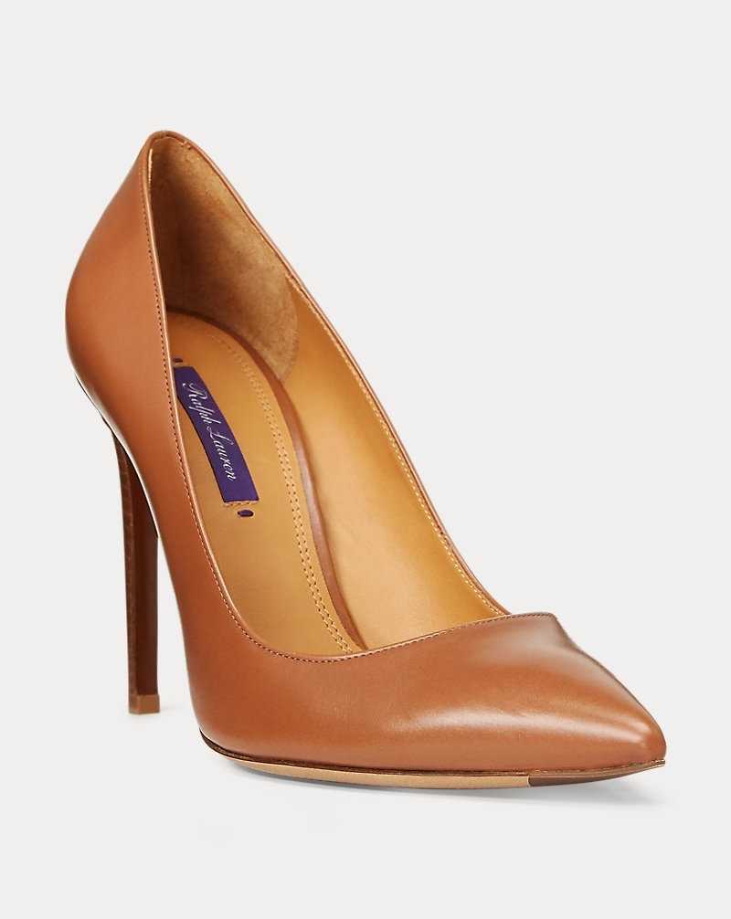 Tacones Ralph Lauren Celia Calfskin Pump Mujer Dorados | AETVOPI-63 - vista 2