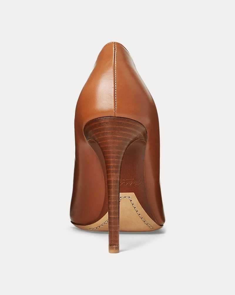 Tacones Ralph Lauren Celia Calfskin Pump Mujer Dorados | AETVOPI-63 - vista 3