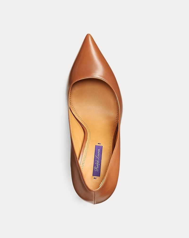 Tacones Ralph Lauren Celia Calfskin Pump Mujer Dorados | AETVOPI-63 - vista 4