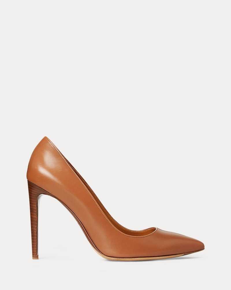 Tacones Ralph Lauren Celia Calfskin Pump Mujer Dorados | AETVOPI-63 - vista 1