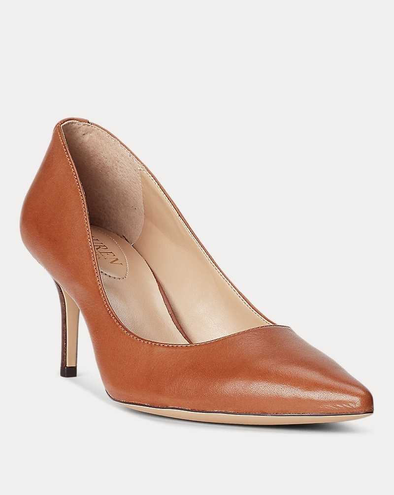 Tacones Ralph Lauren Lanette Leather Pump Mujer Azules | AEUZITS-54 - vista 2